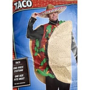 NEW Rasta Imposta One Piece Taco Costume One Size Adult